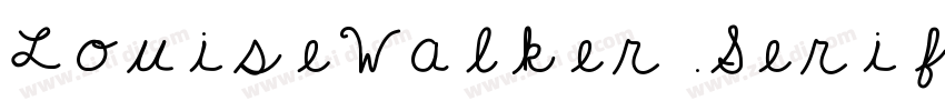 LouiseWalker Serif字体转换
